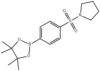 4-(吡咯烷-1-磺酰基)苯硼酸频那醇酯 结构式