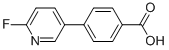 4-(6-FLUORO-3-PYRIDINYL)BENZOIC ACID 结构式