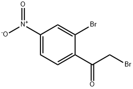 2-溴-1-(2-溴-4-硝基苯基)乙酮 结构式