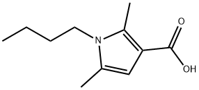 1-butyl-2,5-dimethyl-1H-pyrrole-3-carboxylic acid 结构式