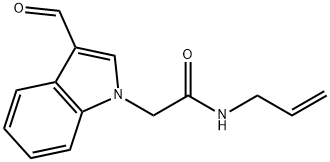1H-INDOLE-1-ACETAMIDE, 3-FORMYL-N-2-PROPEN-1-YL- 结构式