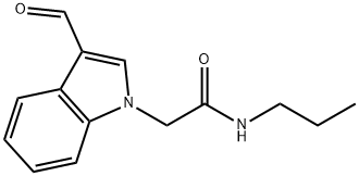 1H-INDOLE-1-ACETAMIDE, 3-FORMYL-N-PROPYL- 结构式