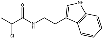 2-氯-N-[2-(1H-吲哚-3-基)乙基]丙酰胺 结构式