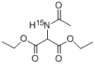 乙酰氨基丙二酸二乙酯-15N 结构式