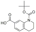 1-BOC-3,4-二氢-2H-喹啉-7-甲酸 结构式