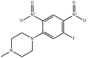 1-(5-氟-2,4-二硝基苯基)-4-甲基哌嗪 结构式
