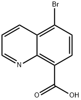 5-溴喹啉-8-羧酸 结构式
