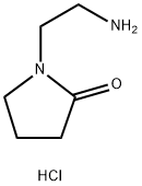 1-(2-氨基-乙基)-吡咯烷-2-酮盐酸盐 结构式