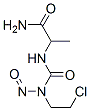 2-((((2-chloroethyl)nitrosoamino)carbonyl)amino)propanamide 结构式