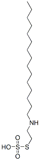 Thiosulfuric acid hydrogen S-[2-(pentadecylamino)ethyl] ester 结构式