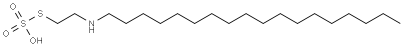 Thiosulfuric acid hydrogen S-[2-(octadecylamino)ethyl] ester 结构式