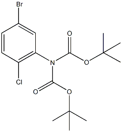 (N,N-双-T-BOC)-5-溴-2-氯苯胺 结构式