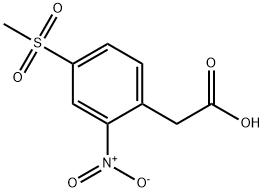 2-(4-(甲基磺酰)-2-硝基苯基)乙酸 结构式