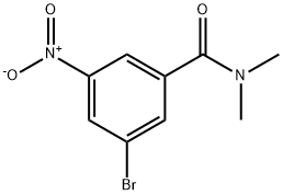 N,N-二甲基-3-溴-5--硝基苯甲酰胺 结构式