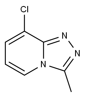 8-氯-3-甲基-[1,2,4]三唑并[4,3-A]砒啶 结构式