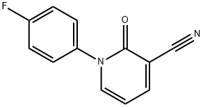 3-氰基-1-(4-氟苯基)-2(1H)-吡啶酮 结构式