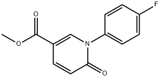 1-(4-氟苯基)-5-甲氧羰基-2(1H)-吡啶酮 结构式