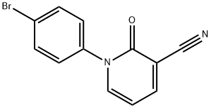 1-(4-溴苯基)-3-氰基-2(1H)-吡啶酮 结构式