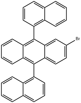 2-溴-9,10-二-1-萘基蒽 结构式