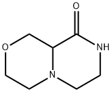 Pyrazino[2,1-c][1,4]oxazin-9(6H)-one,  hexahydro- 结构式