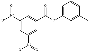 Benzoic acid, 3,5-dinitro-, 3-Methylphenyl ester 结构式