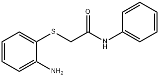 2-((2-氨基苯基)硫代)-N-苯基乙酰胺 结构式