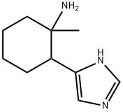 Cyclohexanamine,  2-(1H-imidazol-5-yl)-1-methyl- 结构式