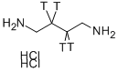 1,4-丁二胺-2,2,3,3-T<SUB>4</SUB> 二盐酸盐 结构式