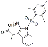 2-amino-3-((N-2,4,6-trimethylbenzenesulfonyl)indole)propionic acid 结构式