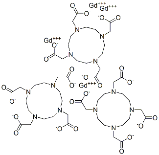 gadolinium 1,4,7,10-tetraazacyclododecane-N,N',N'',N'''-tetraacetate 结构式