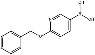 6-苄氧基吡啶-3-硼酸 结构式
