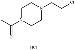 1-乙酰基-4-(2-氯乙基)哌嗪盐酸盐 结构式