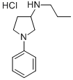 1-PHENYL-N-PROPYL-3-PYRROLIDINAMINE HYDROCHLORIDE 结构式