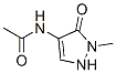 Acetamide,  N-(2,5-dihydro-1-methyl-5-oxo-1H-pyrazol-4-yl)- 结构式