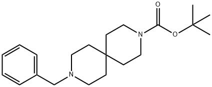 9-苄基-3,9-二氮杂螺[5.5]十一烷-3-甲酸叔丁酯 结构式