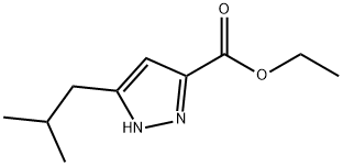 3-异丁基-1H-吡唑-5-羧酸乙酯 结构式