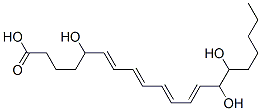 5,14,15-trihydroxy-6,8,10,12-eicosatetraenoic acid 结构式