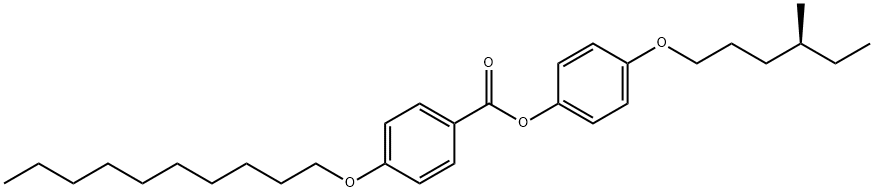 4-((S)-(+)-(4-METHYLHEXYL)OXY)PHENYL 4-(DECYLOXY)BENZOATE 结构式