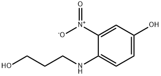 3-硝基-4-(2-羟丙氨基)苯酚 结构式
