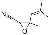 2-Oxiranecarbonitrile,  3-methyl-3-(2-methyl-1-propen-1-yl)- 结构式