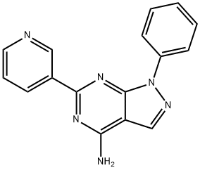 9-phenyl-3-pyridin-3-yl-2,4,8,9-tetrazabicyclo[4.3.0]nona-1,3,5,7-tetr aen-5-amine 结构式