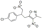 Isoxazole,  5-[2-(4-chlorophenyl)-3-nitropropyl]-3-methyl-4-nitro- 结构式