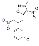 Isoxazole,  5-[2-(3-methoxyphenyl)-3-nitropropyl]-3-methyl-4-nitro- 结构式