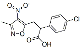 5-Isoxazolepropanoic  acid,  -alpha--(4-chlorophenyl)-3-methyl-4-nitro- 结构式