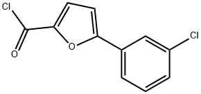 5-(3-氯苯基)呋喃-2-甲酰氯 结构式