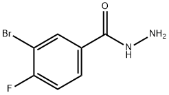 3-溴-4-氟苯并酰肼 结构式
