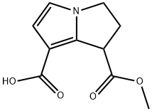 7-(甲氧基羰基)-6,7-二氢-5H-吡咯啉-1-羧酸 结构式