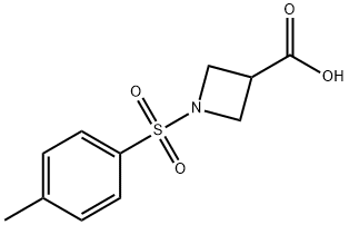 1-甲苯磺酰基氮杂环丁烷-3-羧酸 结构式