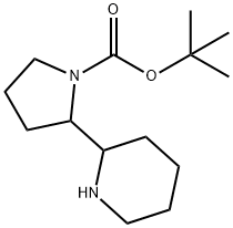 TERT-BUTYL 2-PIPERIDIN-2-YLPYRROLIDINE-1-CARBOXYLATE 结构式