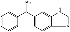 1H-1,3-苯并二唑-5-基(苯基)甲胺 结构式